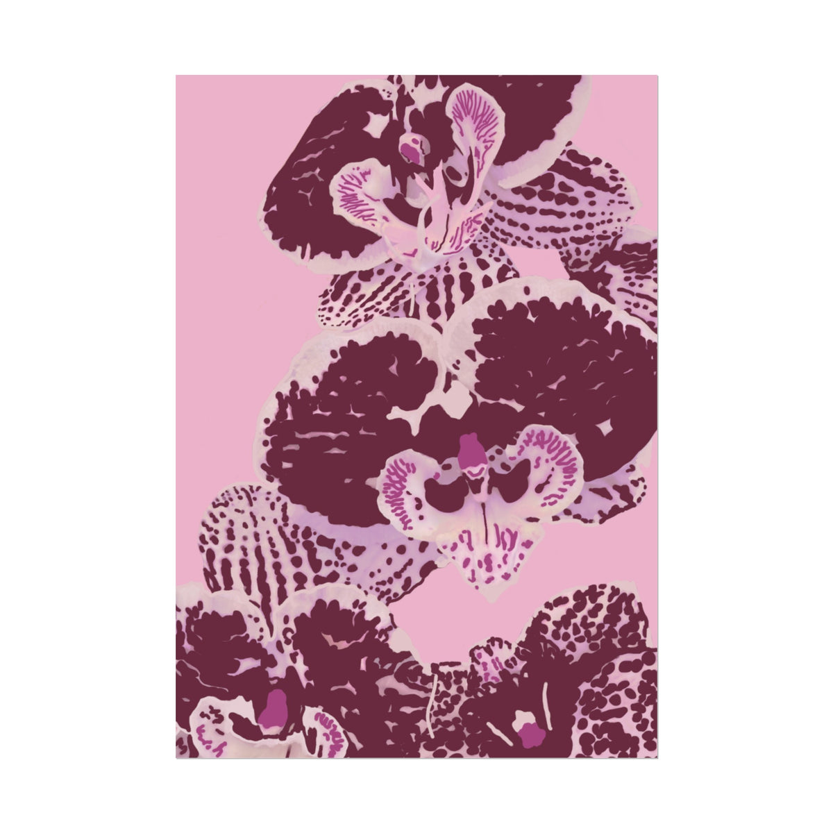 PURPLE ORCHIDS PRINT