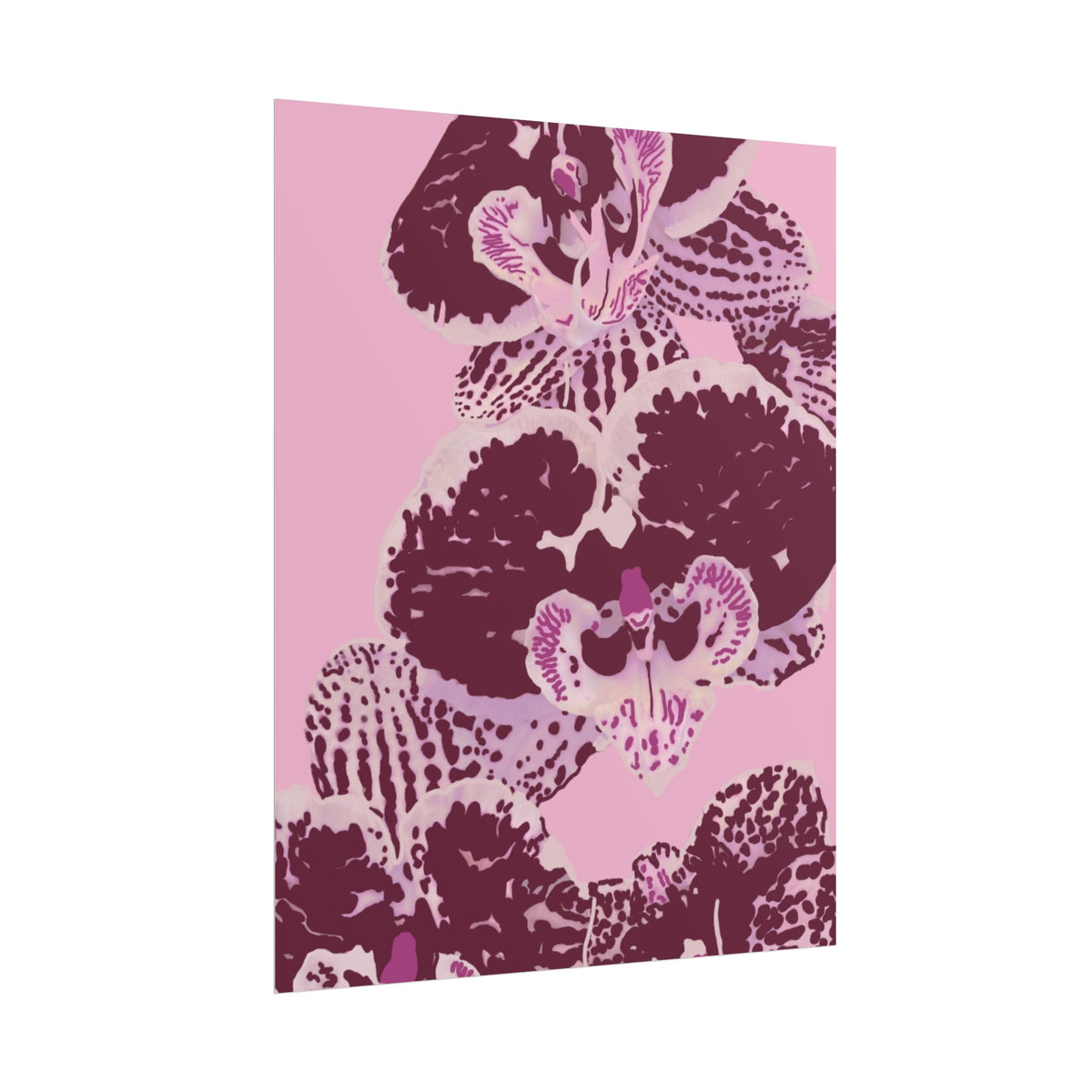PURPLE ORCHIDS PRINT