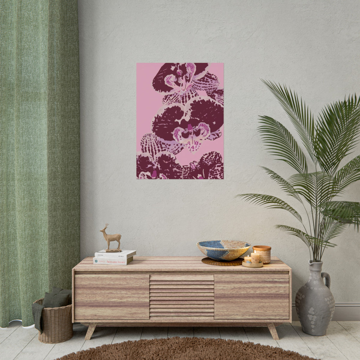 PURPLE ORCHIDS PRINT