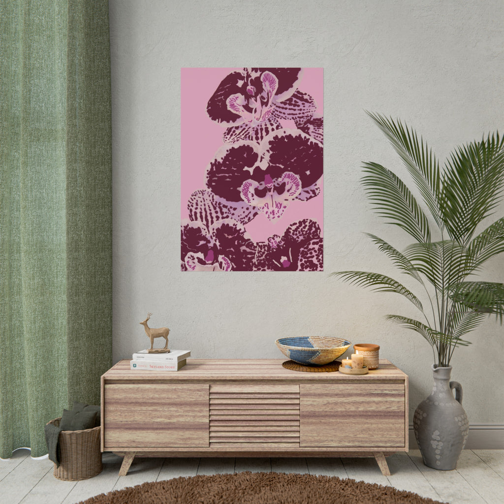 PURPLE ORCHIDS PRINT