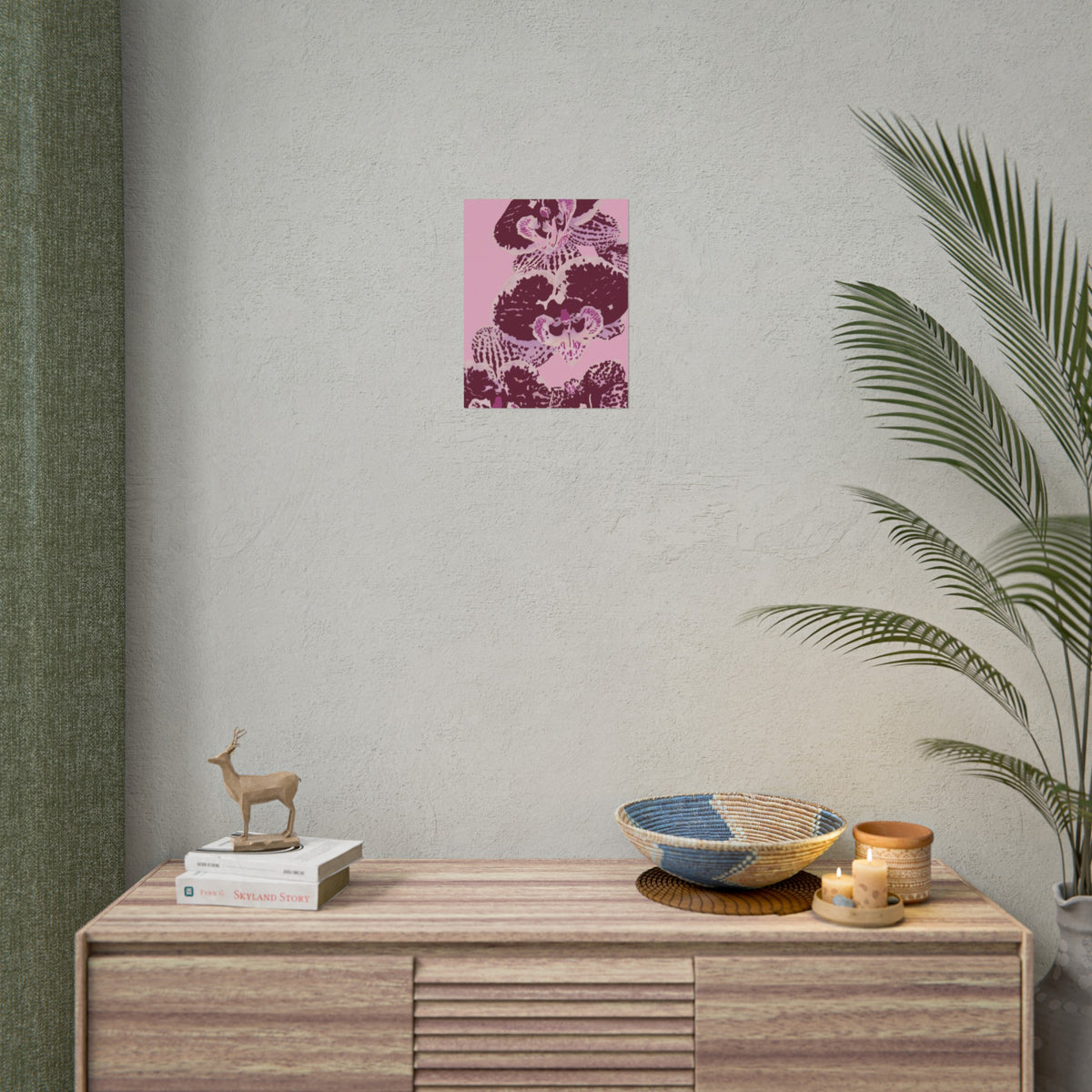 PURPLE ORCHIDS PRINT