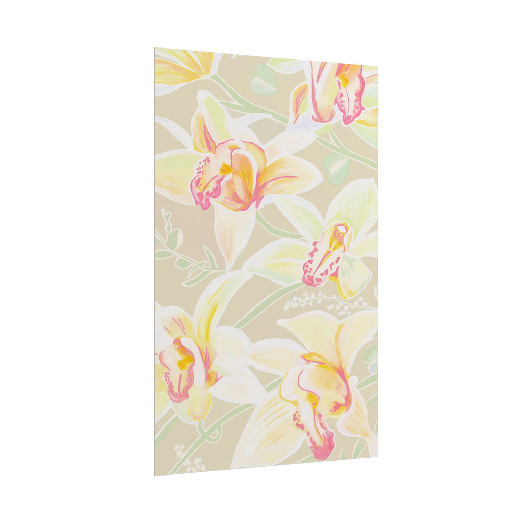 BABY YELLOW ORCHIDS PRINT