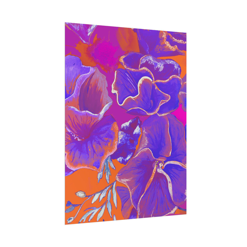 SUNSET FLOWERS PRINT