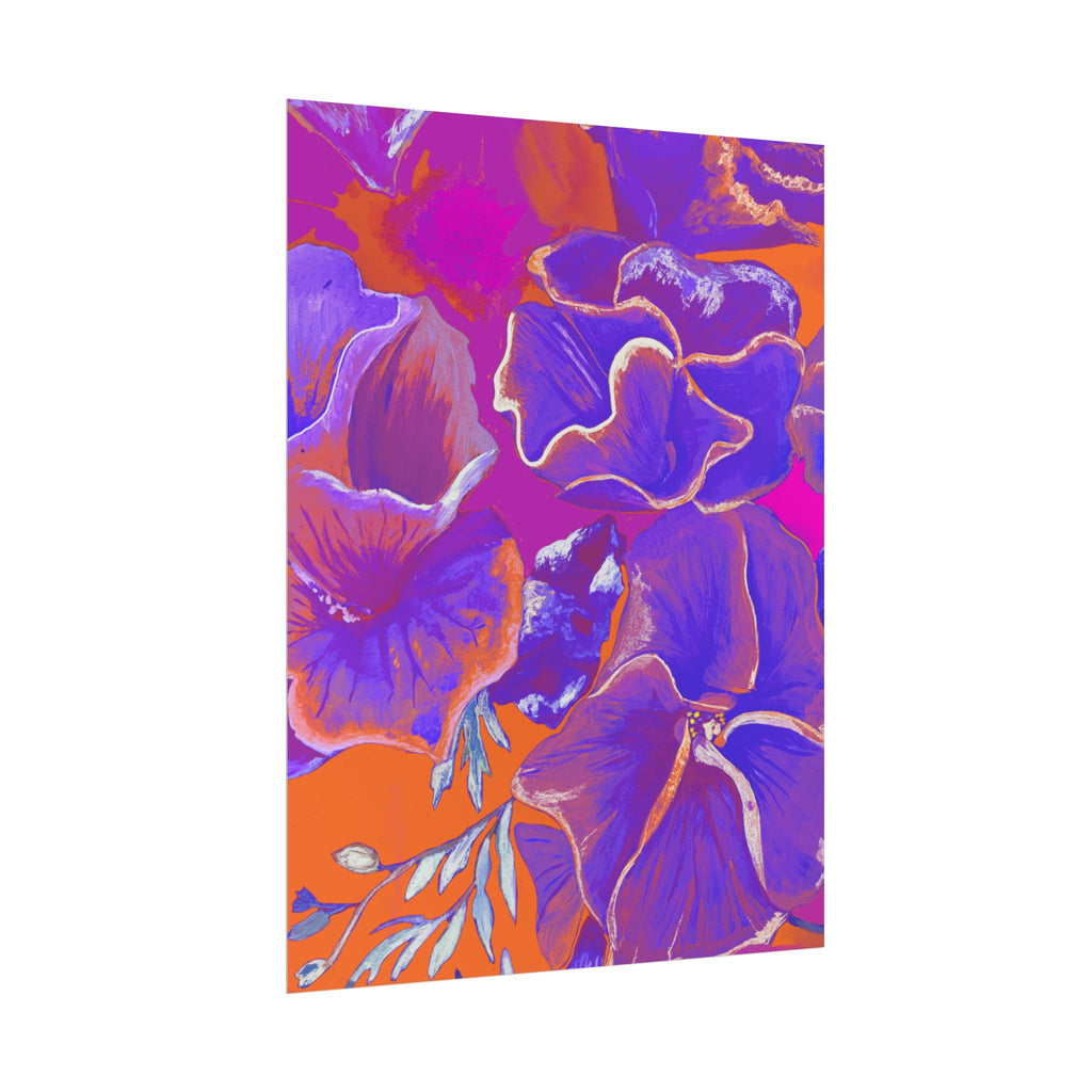 SUNSET FLOWERS PRINT