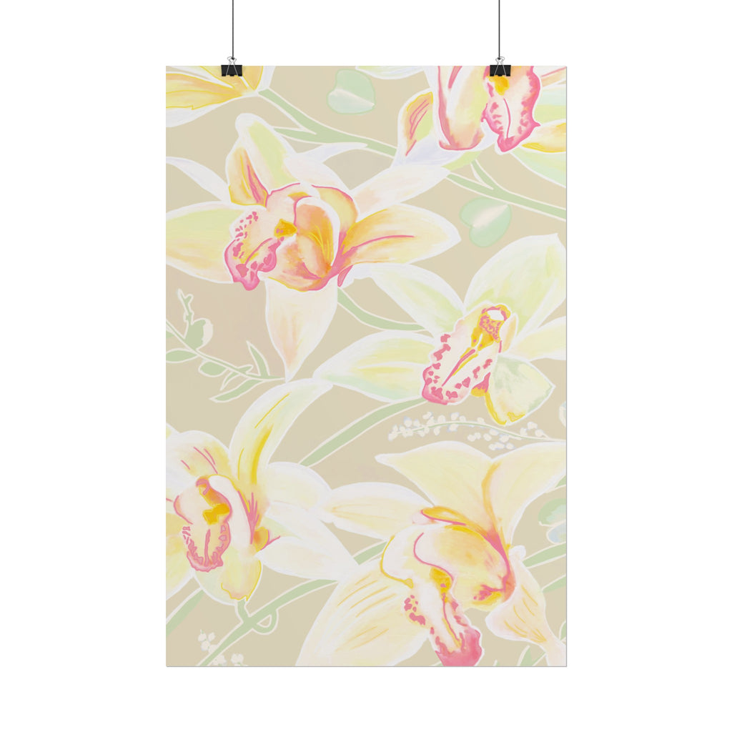 BABY YELLOW ORCHIDS PRINT