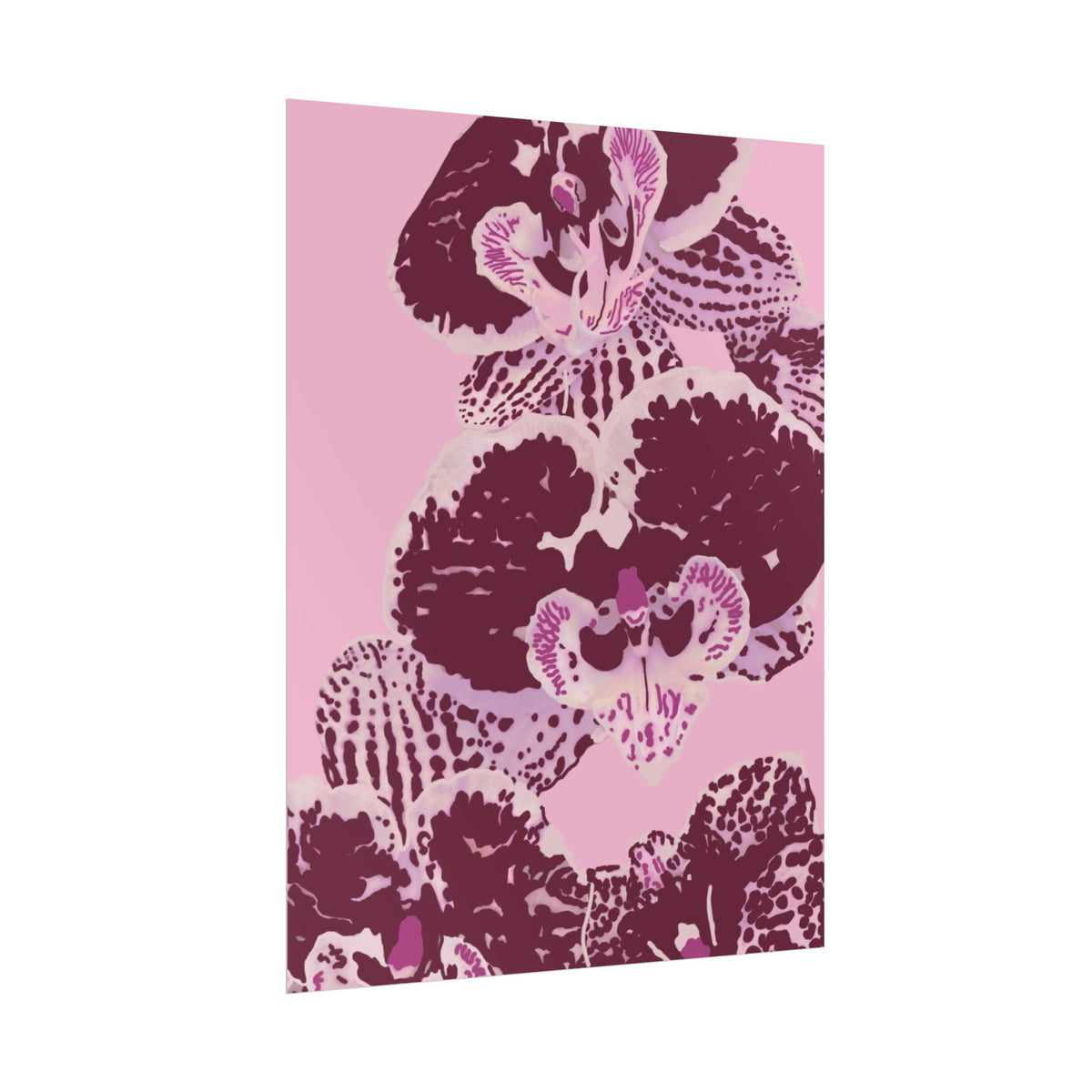 PURPLE ORCHIDS PRINT