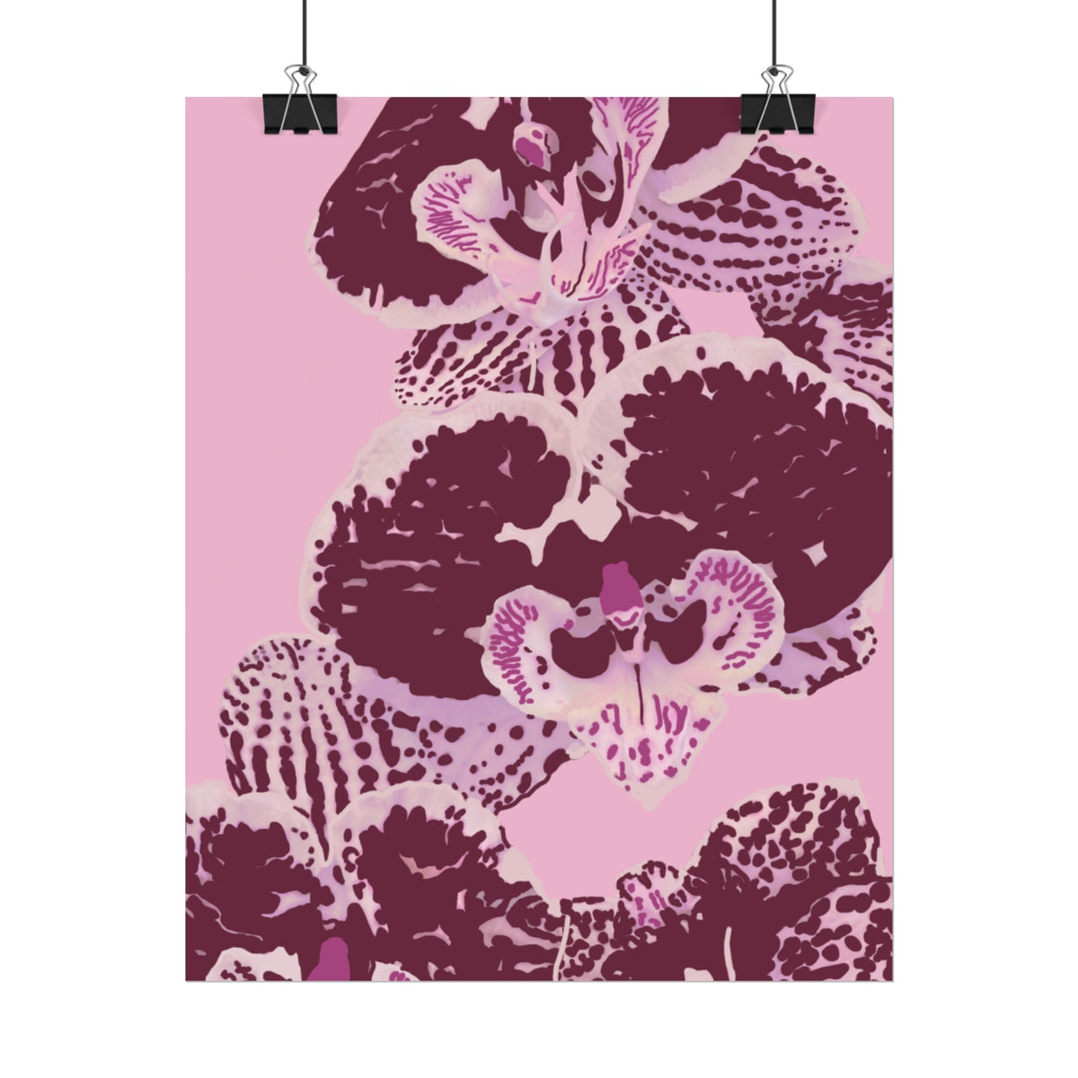 PURPLE ORCHIDS PRINT