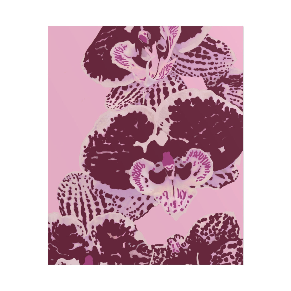 PURPLE ORCHIDS PRINT
