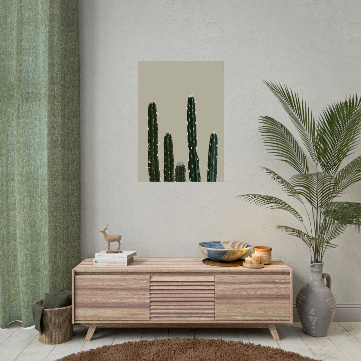 CACTUS CREAM PRINT