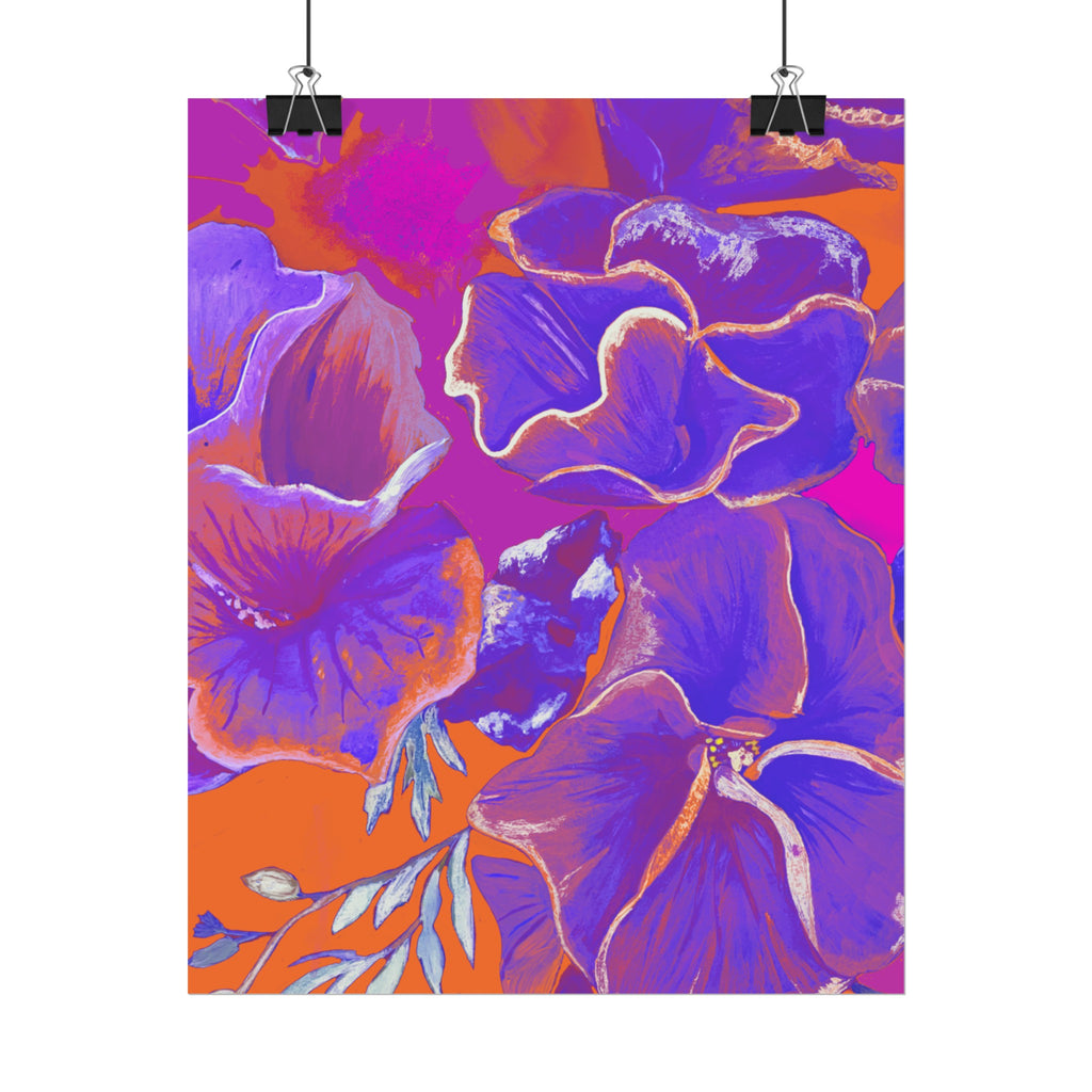 SUNSET FLOWERS PRINT