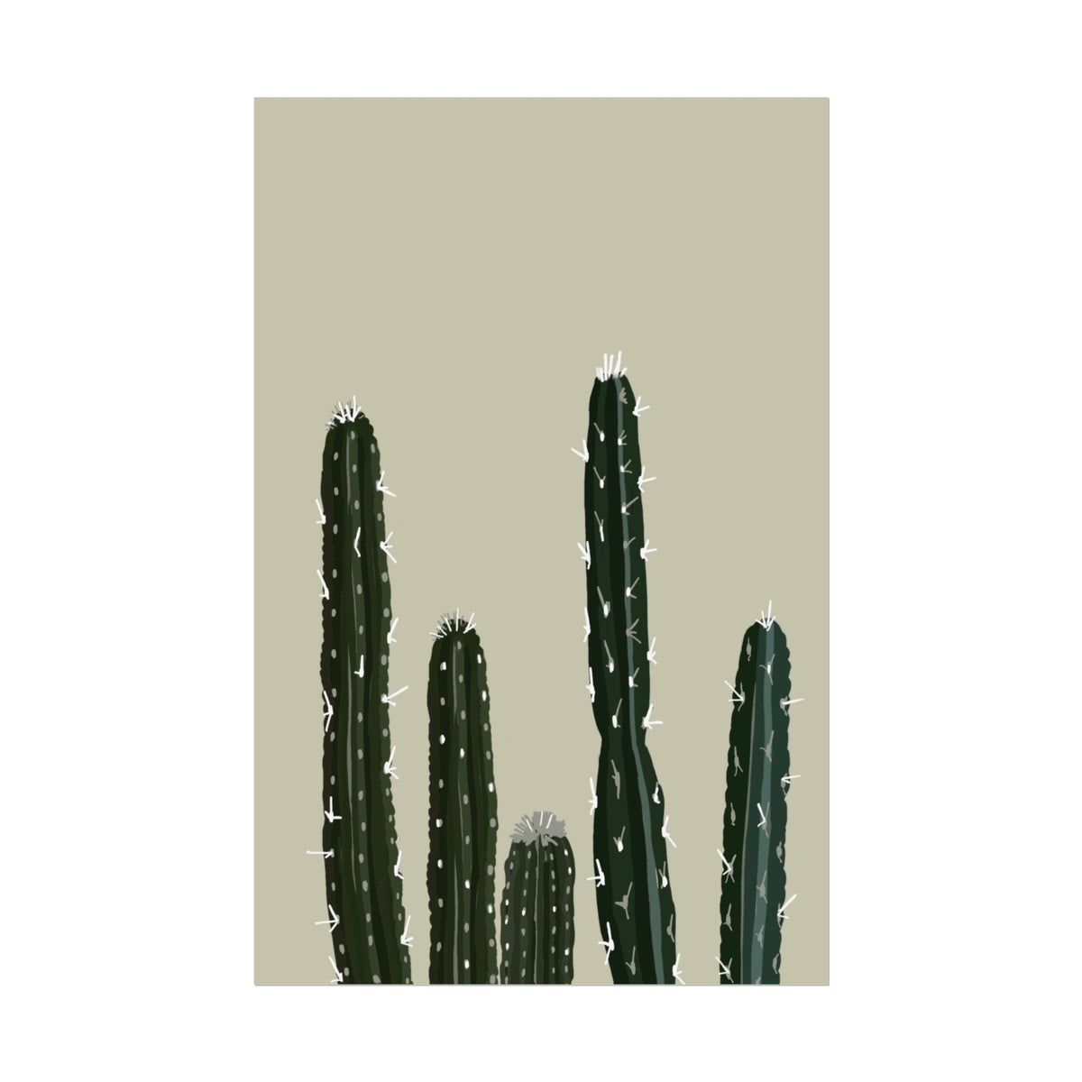 CACTUS CREAM PRINT