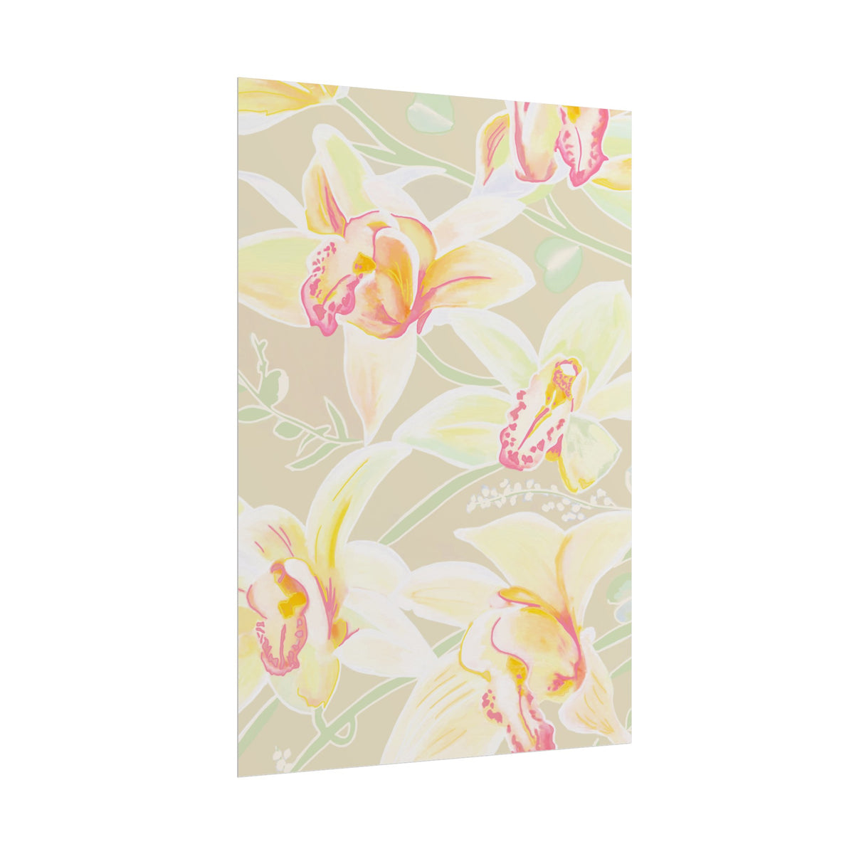 BABY YELLOW ORCHIDS PRINT
