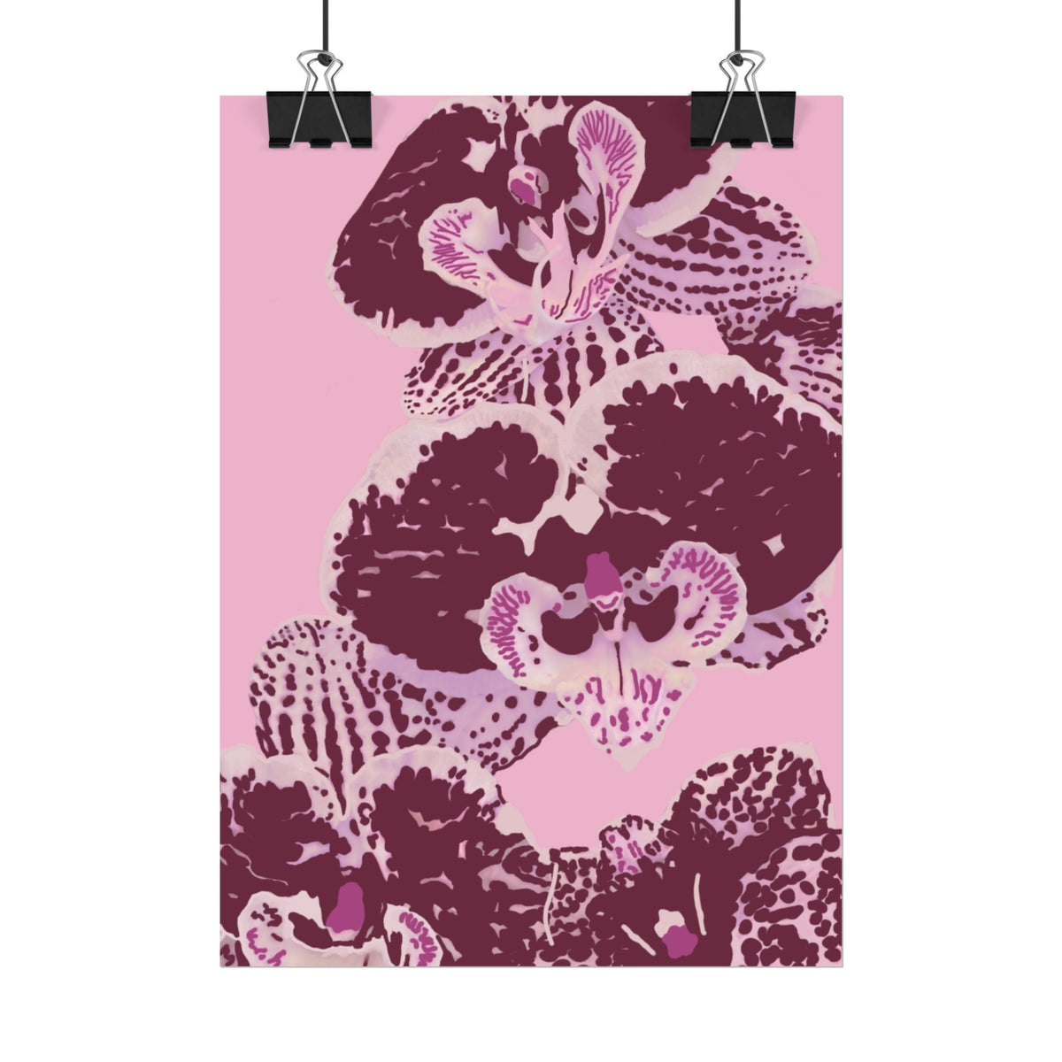 PURPLE ORCHIDS PRINT