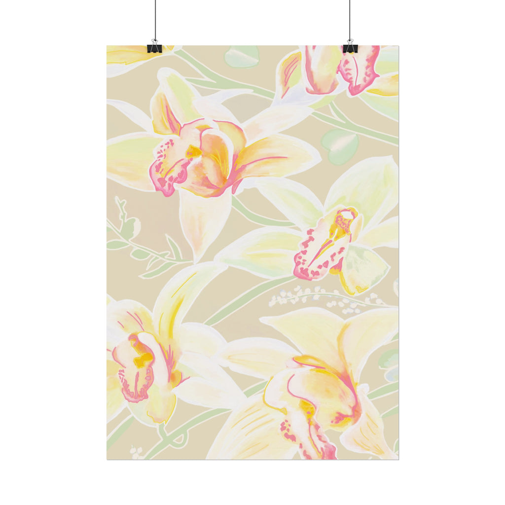 BABY YELLOW ORCHIDS PRINT
