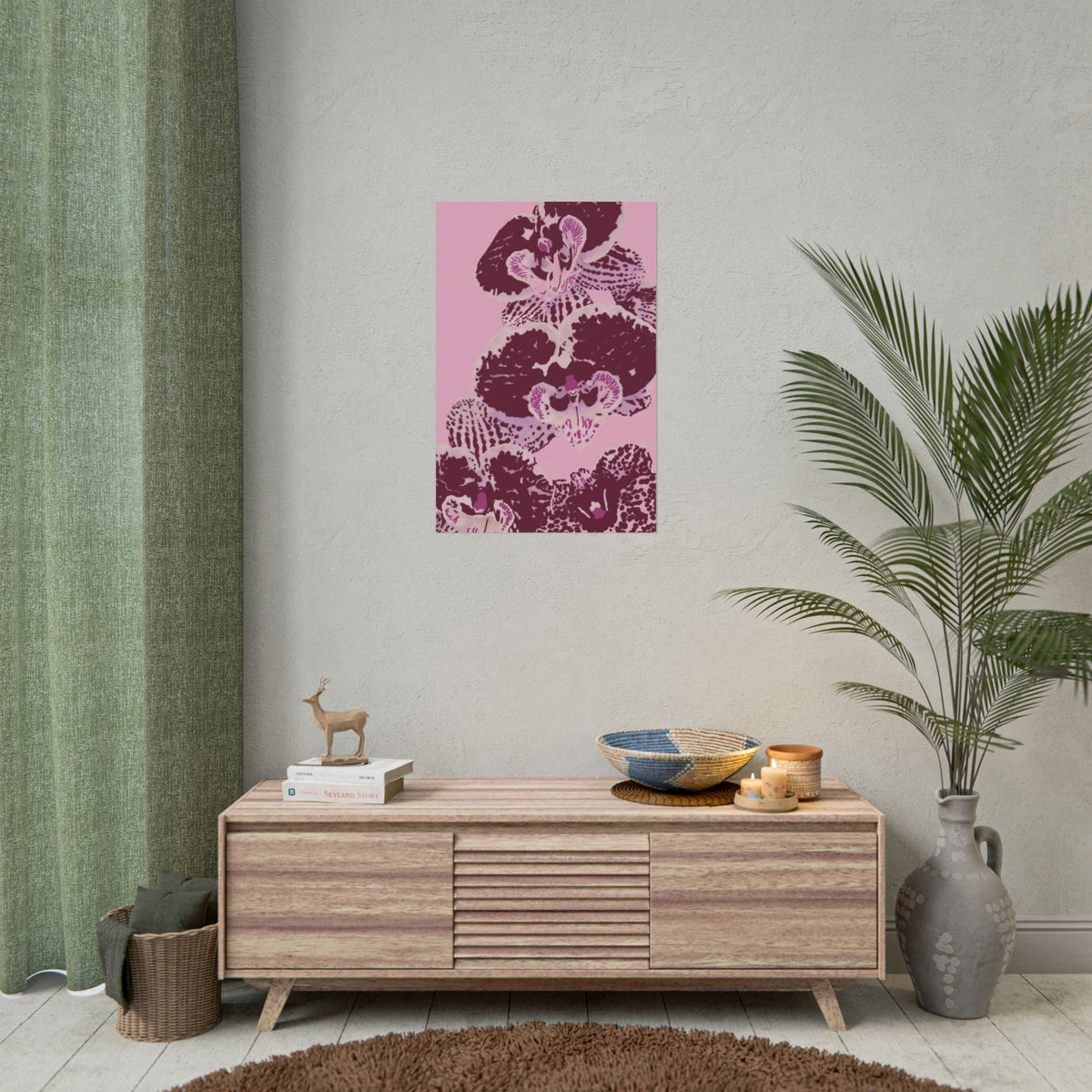 PURPLE ORCHIDS PRINT