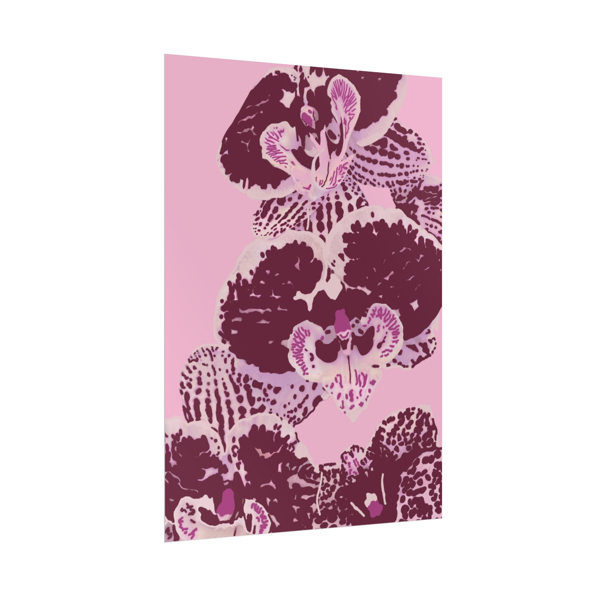 PURPLE ORCHIDS PRINT