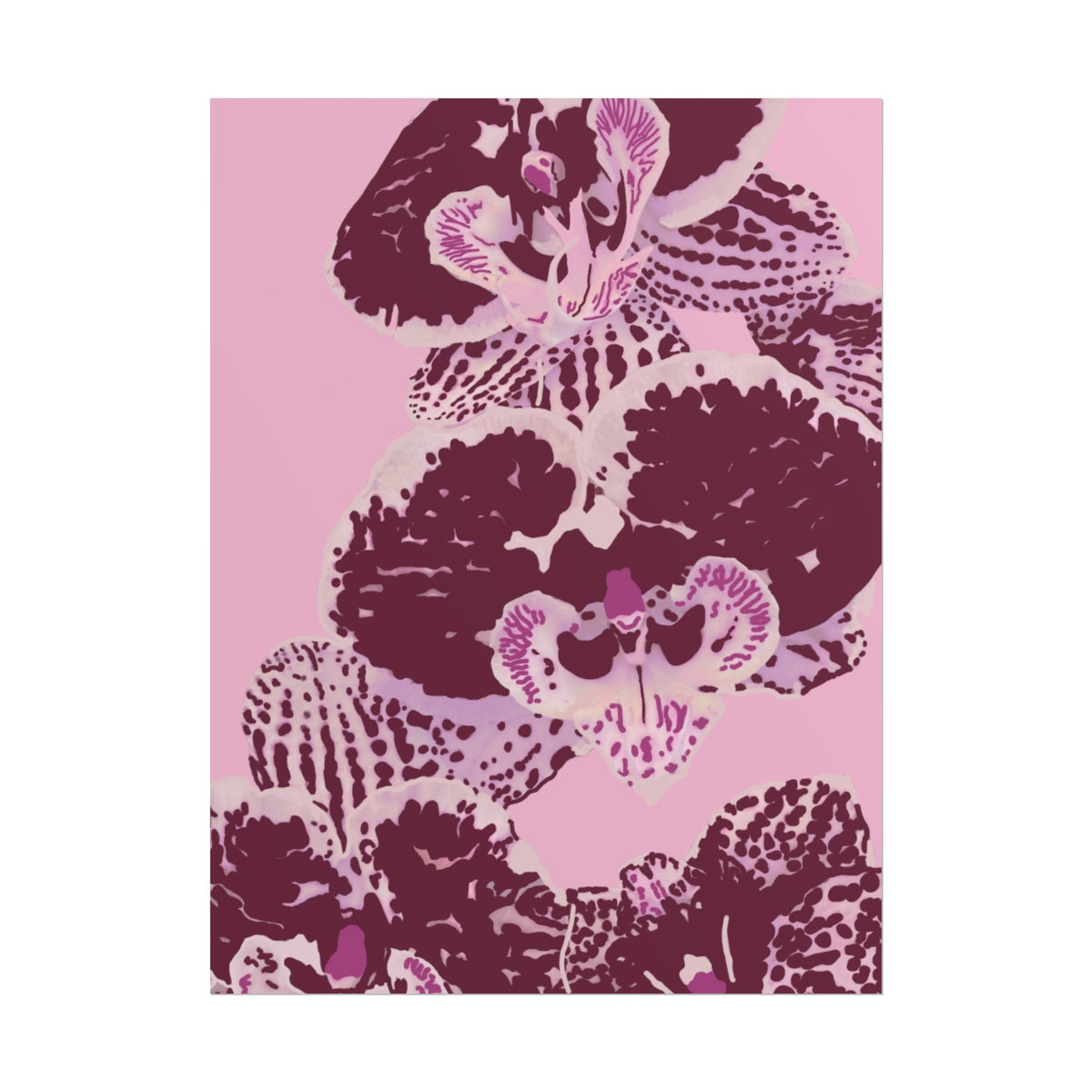 PURPLE ORCHIDS PRINT