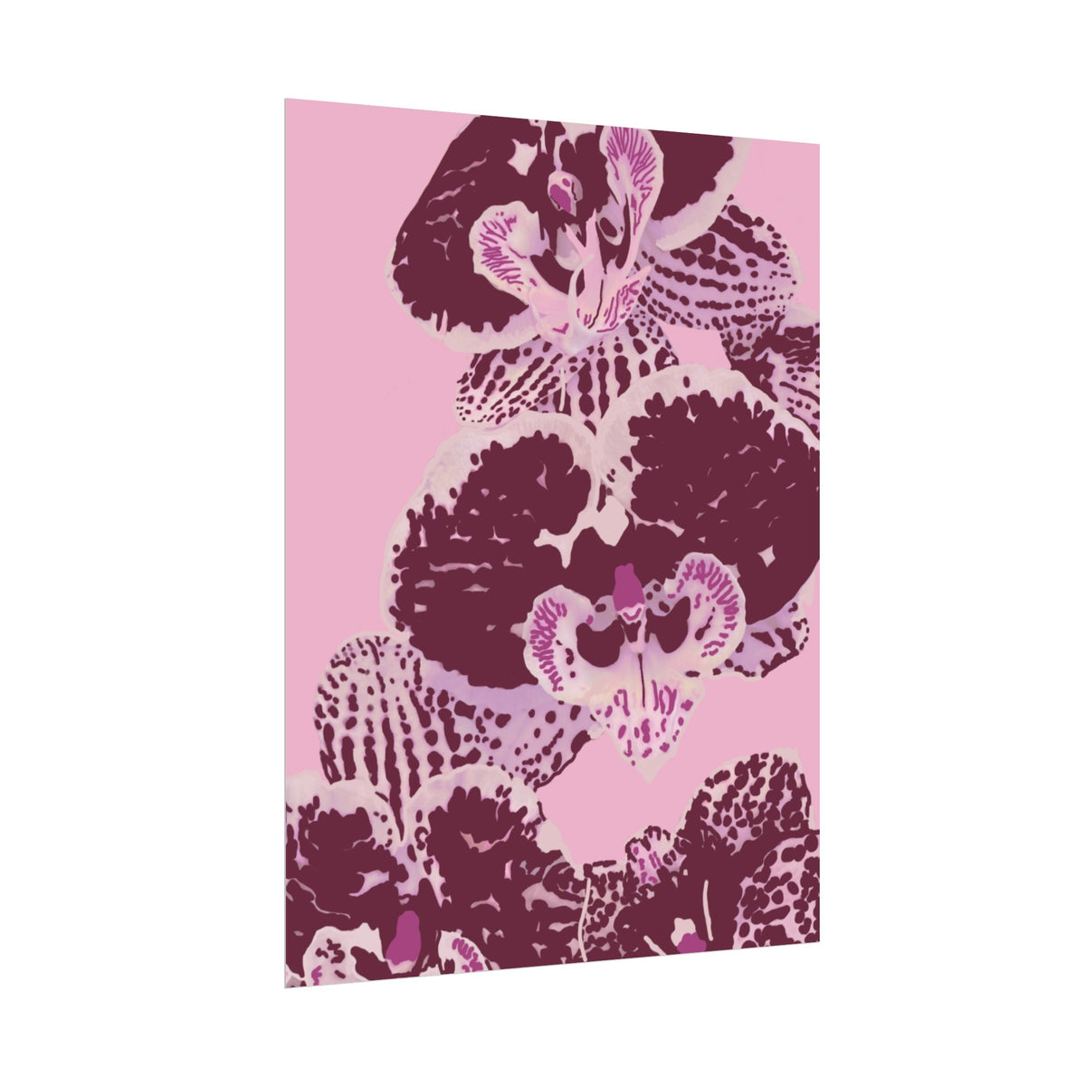 PURPLE ORCHIDS PRINT