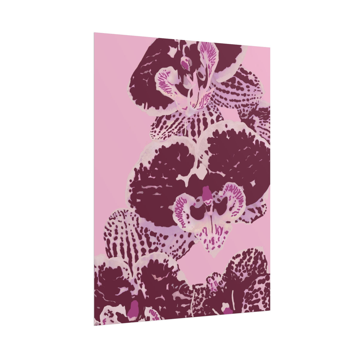 PURPLE ORCHIDS PRINT