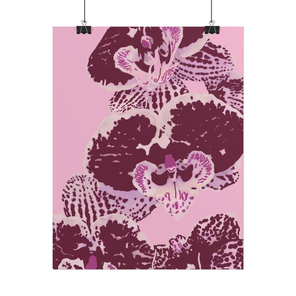 PURPLE ORCHIDS PRINT