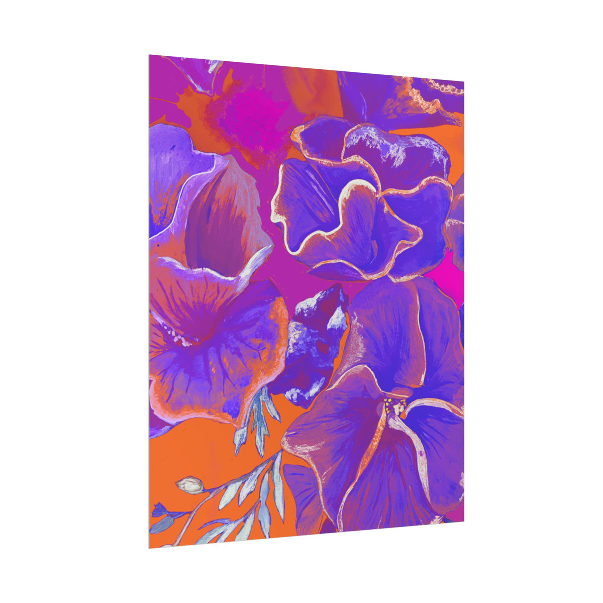 SUNSET FLOWERS PRINT