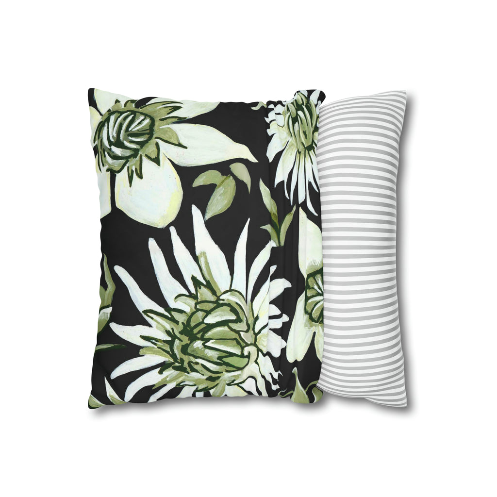 GREEN FLOWERS PILLOWCASE