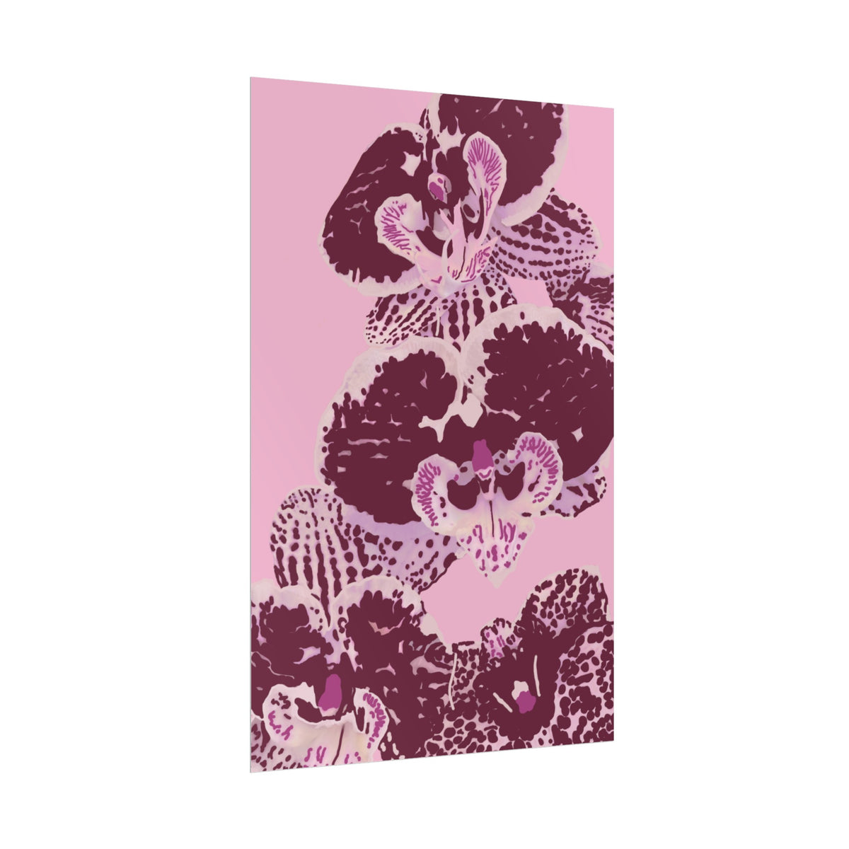 PURPLE ORCHIDS PRINT