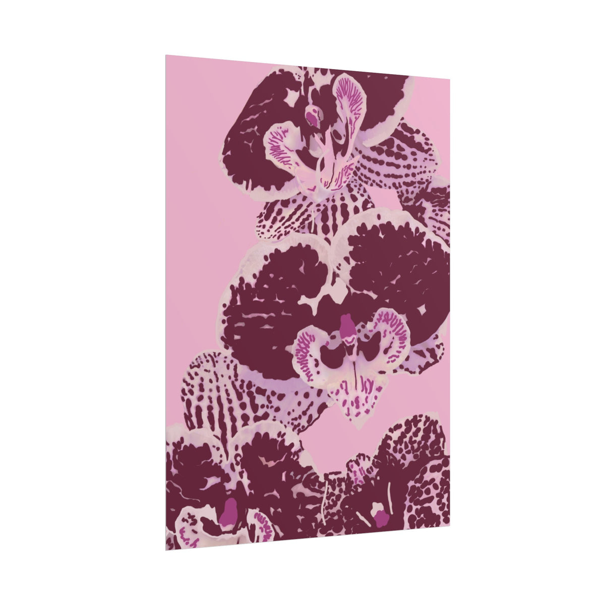 PURPLE ORCHIDS PRINT
