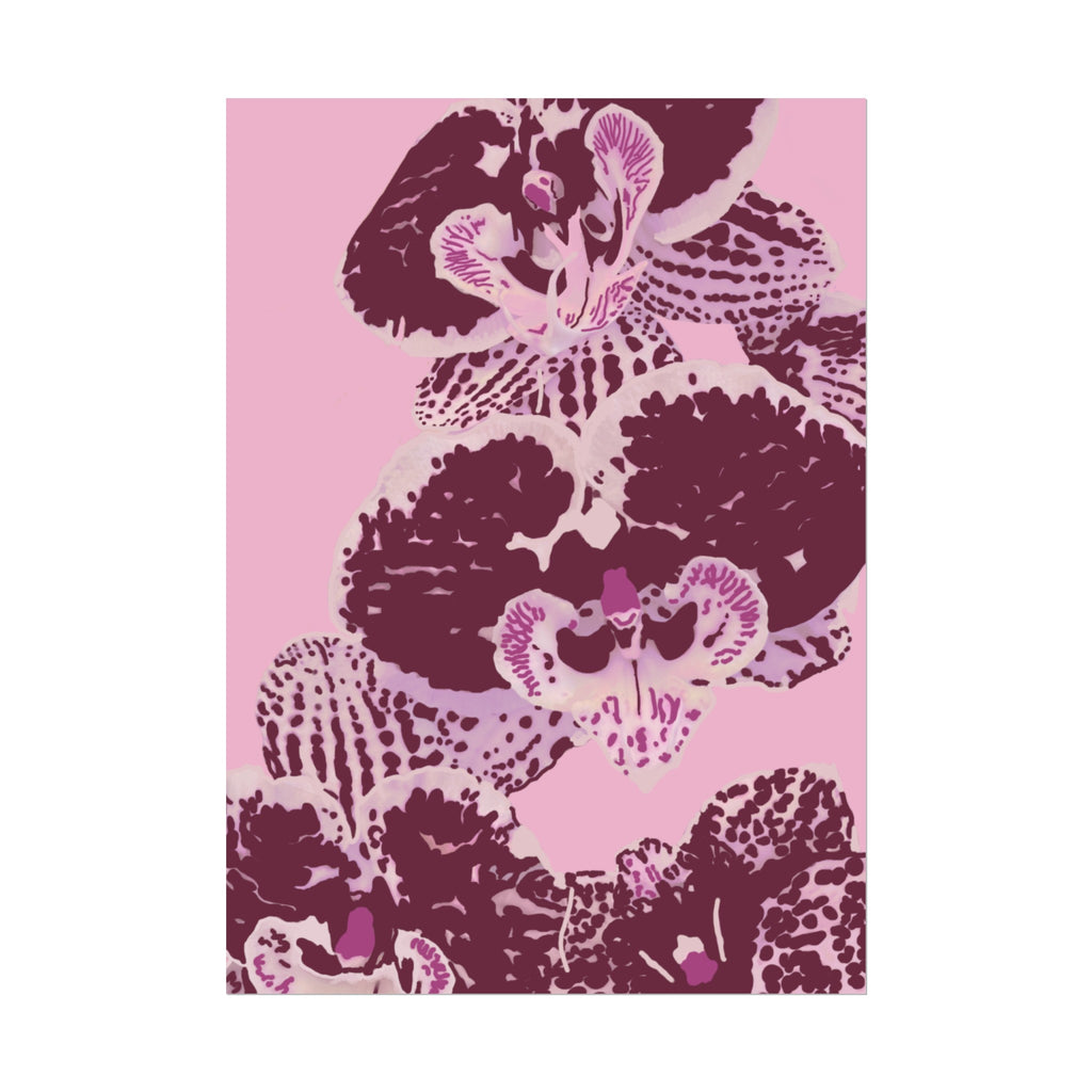 PURPLE ORCHIDS PRINT