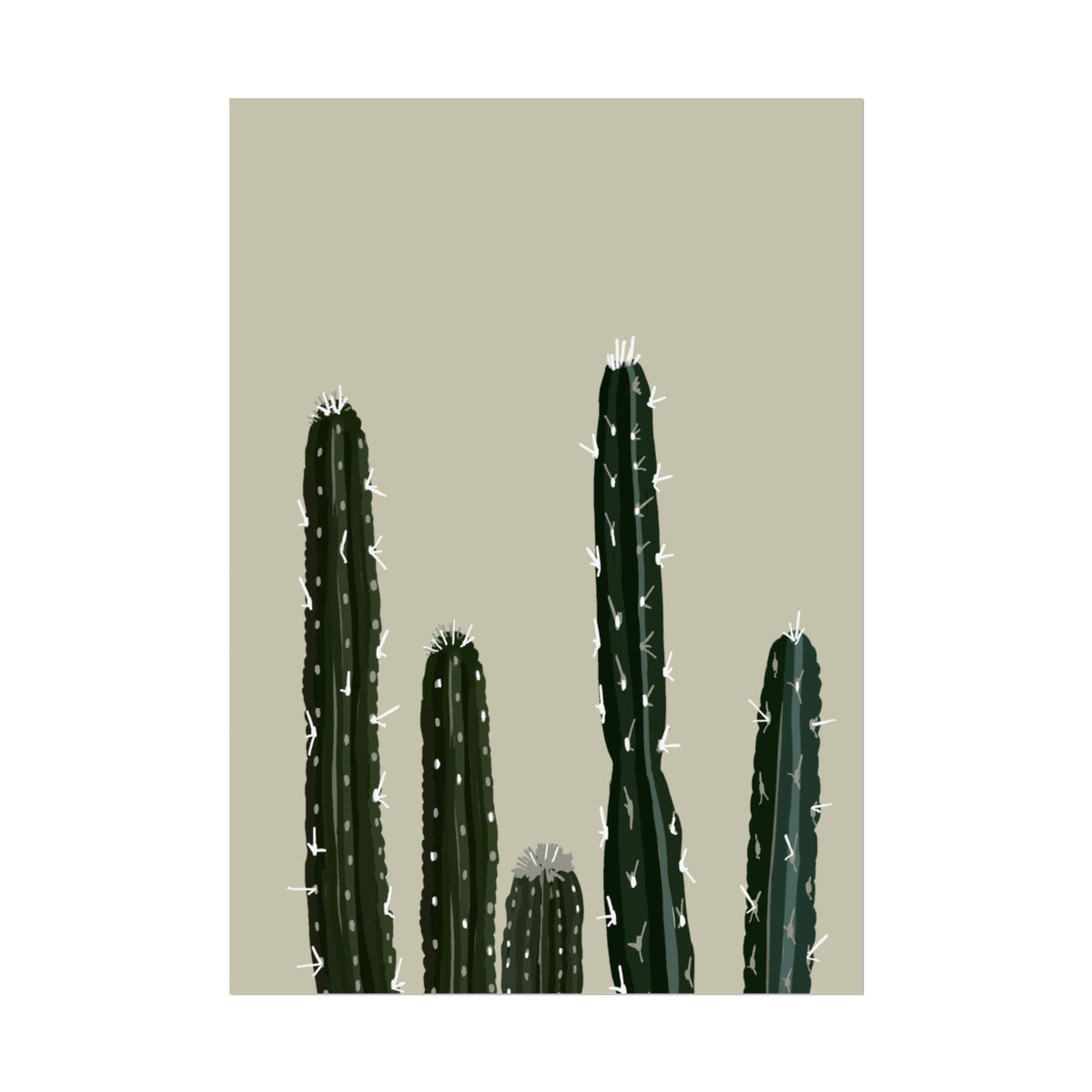CACTUS CREAM PRINT