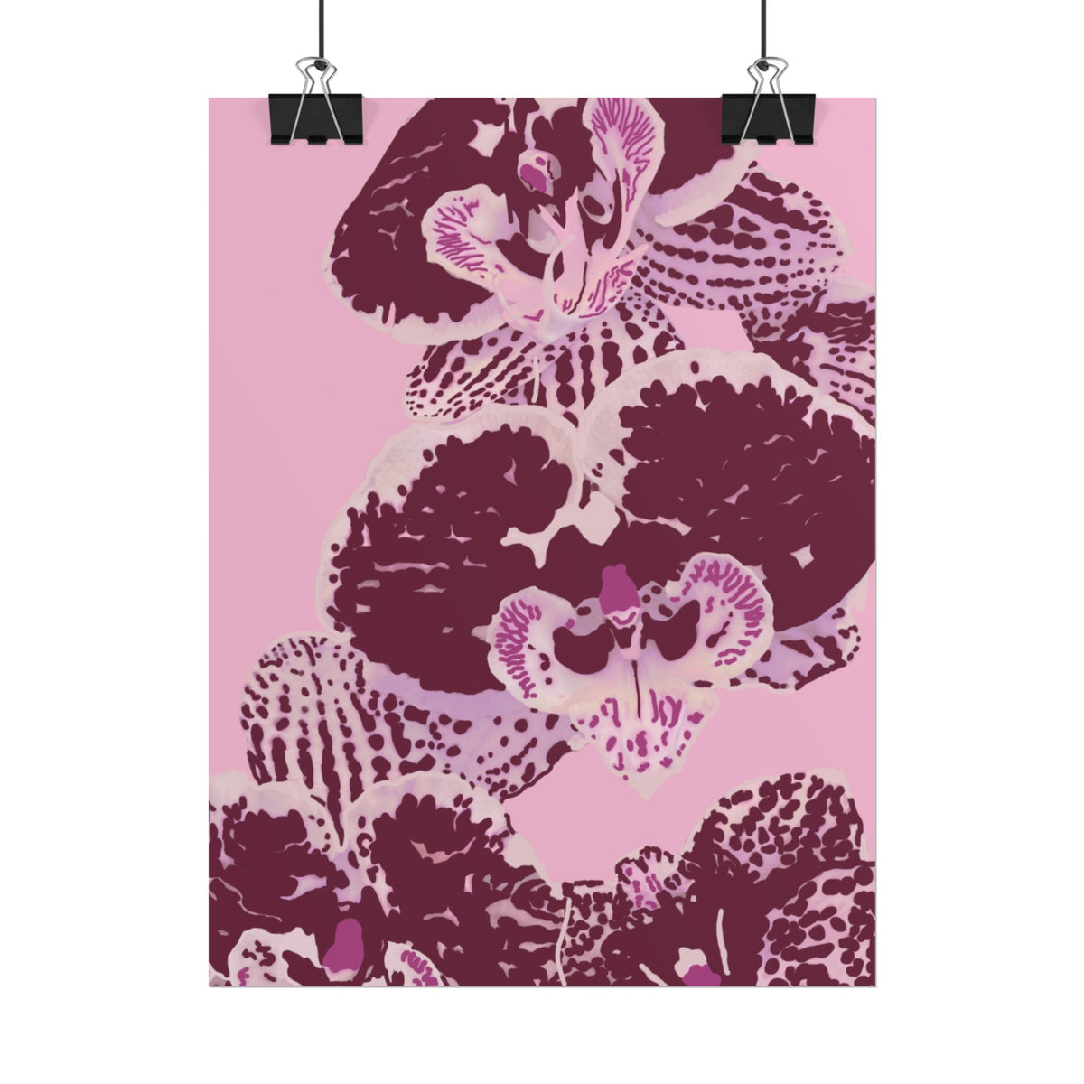 PURPLE ORCHIDS PRINT