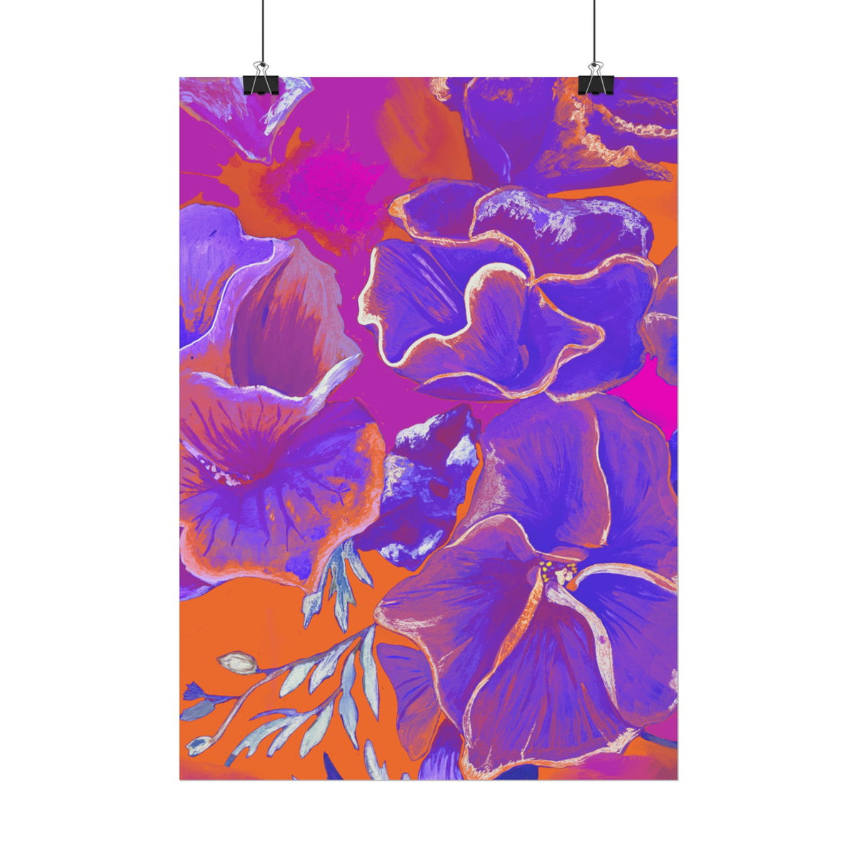 SUNSET FLOWERS PRINT