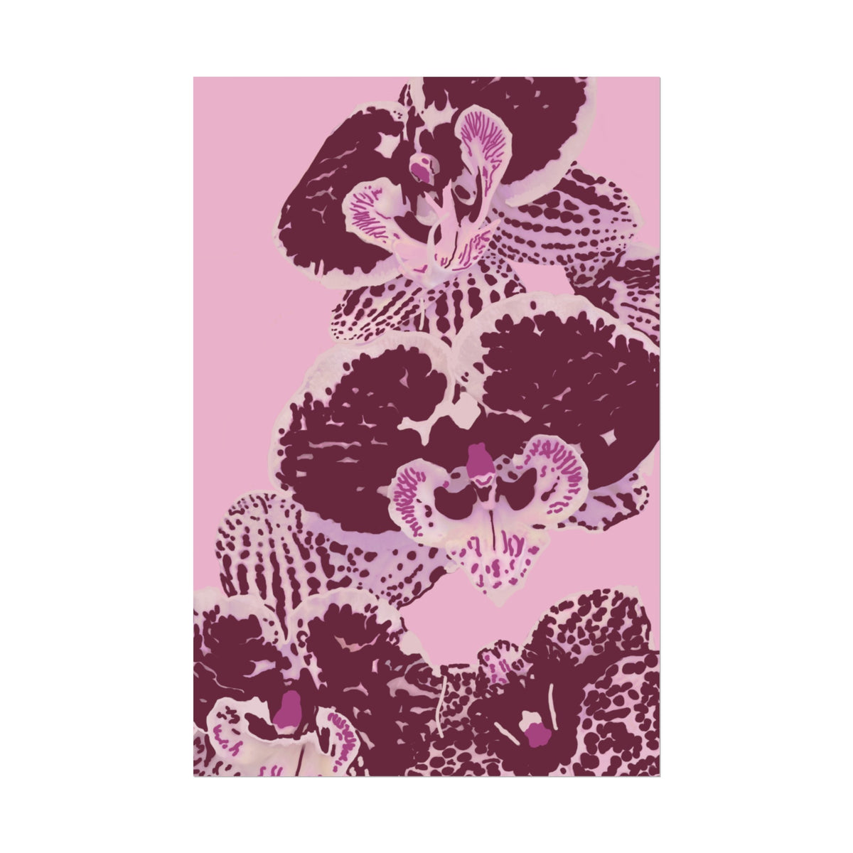 PURPLE ORCHIDS PRINT