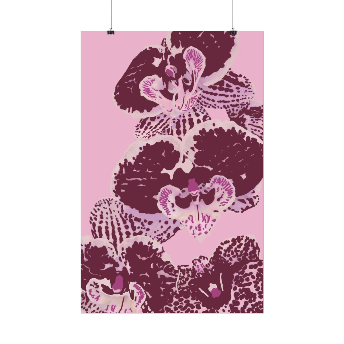 PURPLE ORCHIDS PRINT