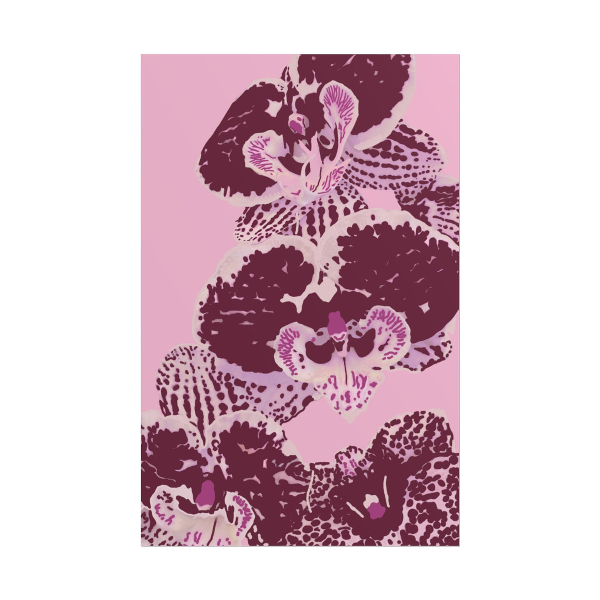 PURPLE ORCHIDS PRINT