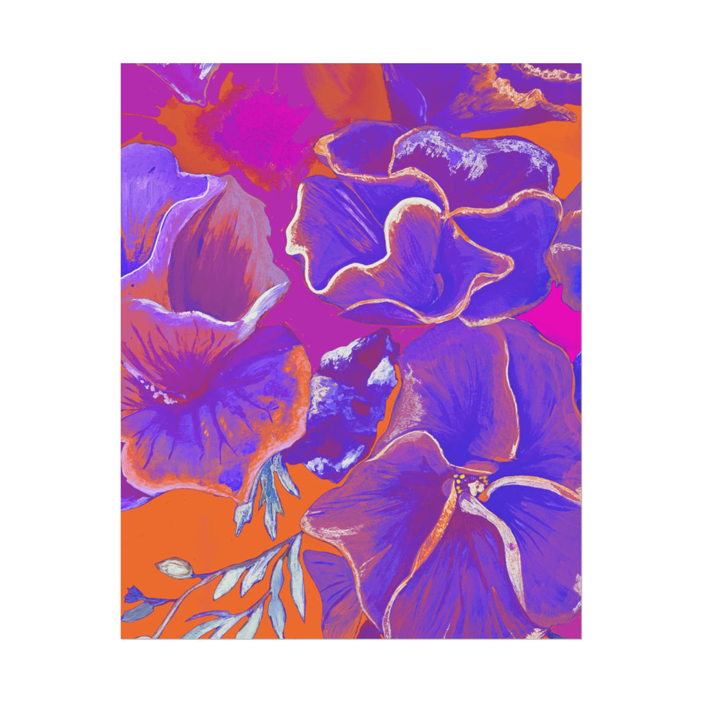 SUNSET FLOWERS PRINT