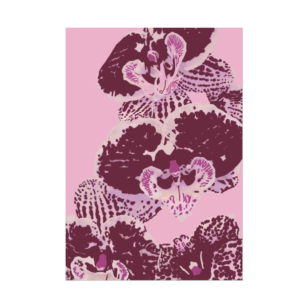 PURPLE ORCHIDS PRINT