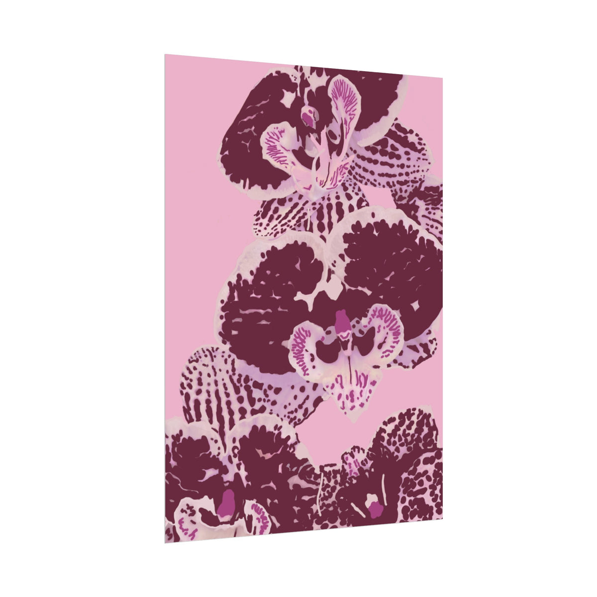PURPLE ORCHIDS PRINT