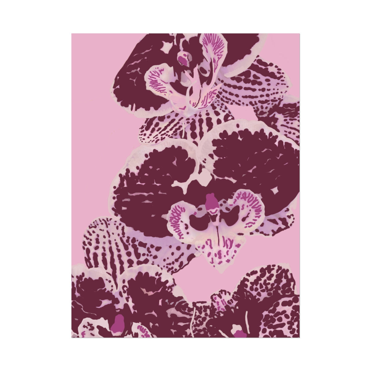 PURPLE ORCHIDS PRINT
