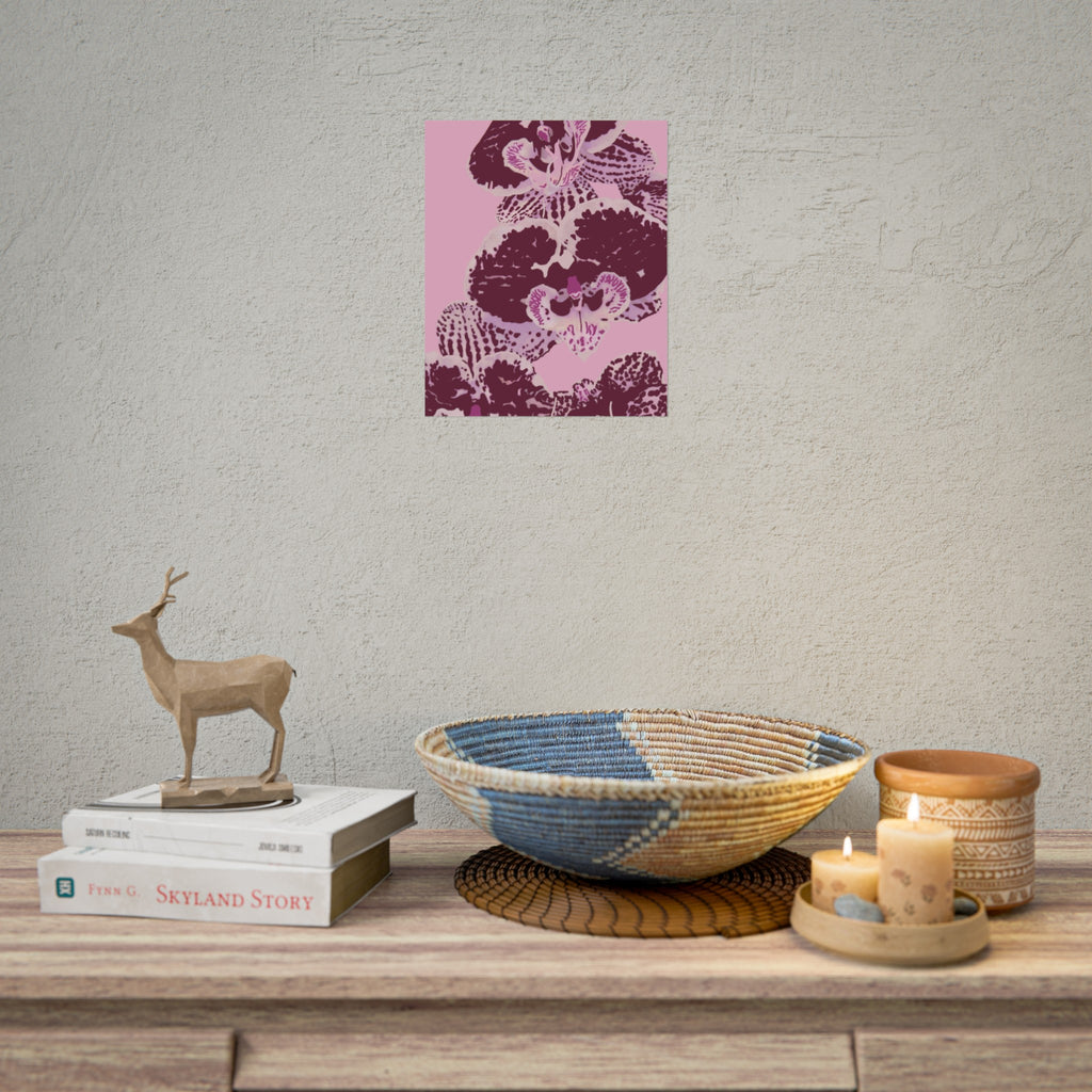 PURPLE ORCHIDS PRINT