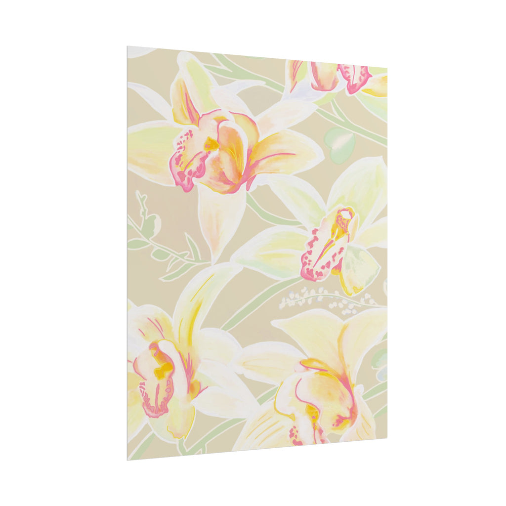 BABY YELLOW ORCHIDS PRINT