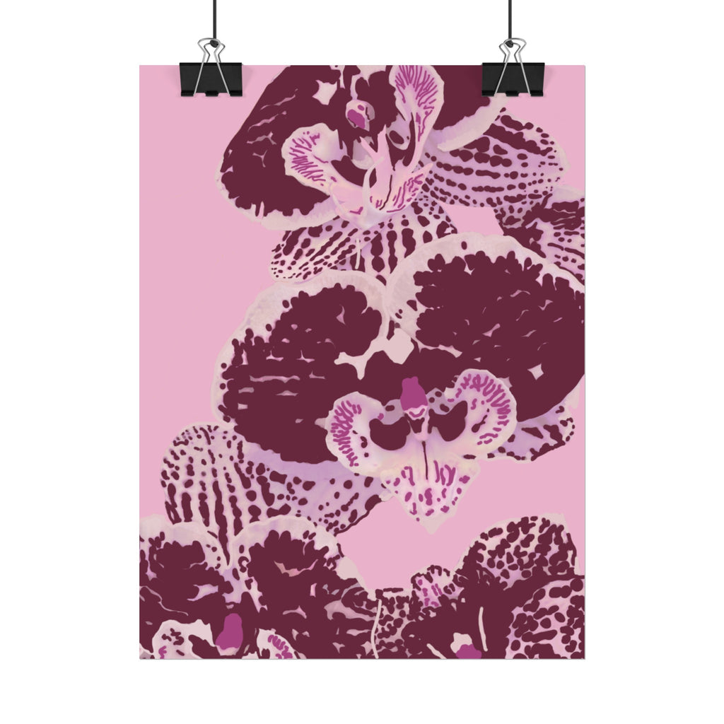 PURPLE ORCHIDS PRINT