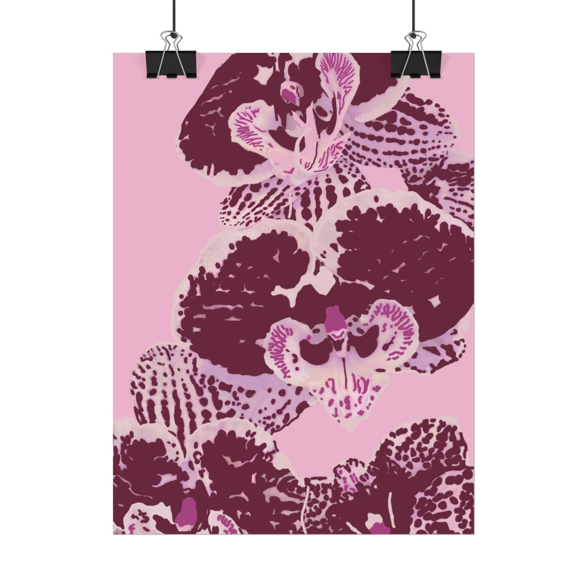 PURPLE ORCHIDS PRINT
