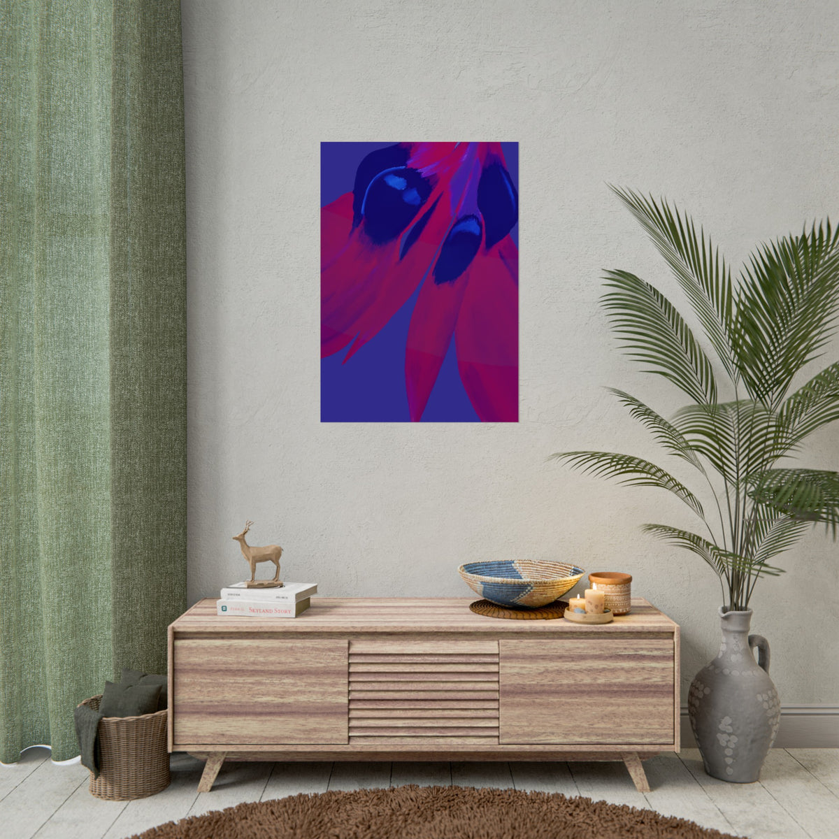 SUNSET DESERT PEA PRINT