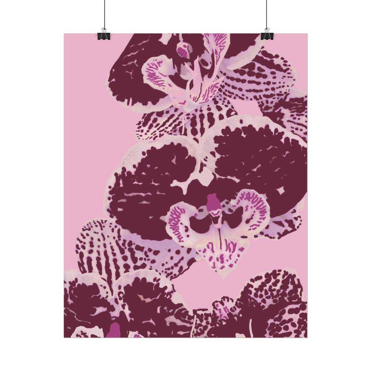PURPLE ORCHIDS PRINT