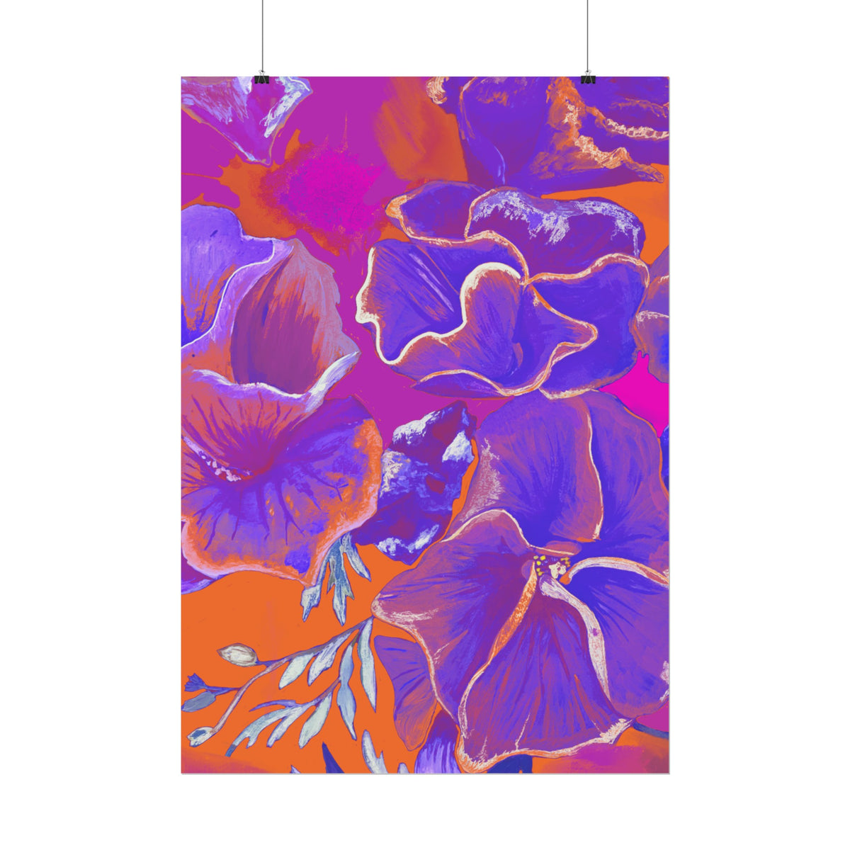 SUNSET FLOWERS PRINT