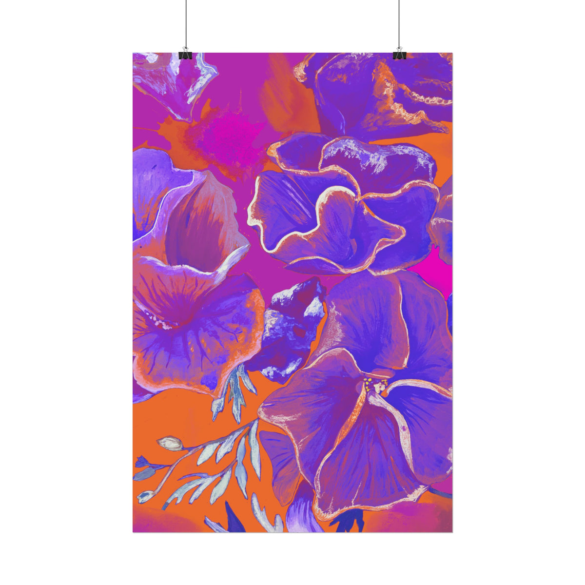 SUNSET FLOWERS PRINT