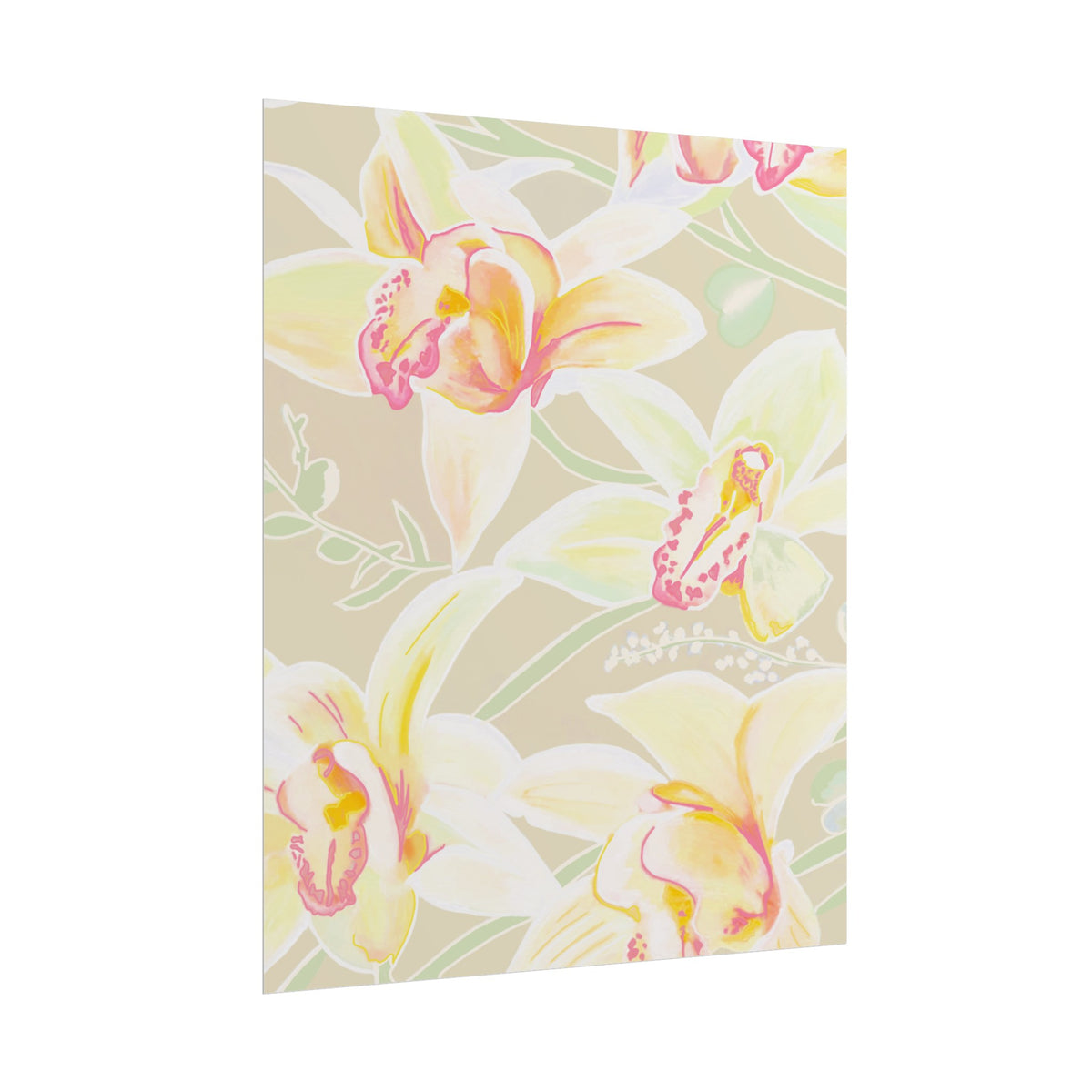 BABY YELLOW ORCHIDS PRINT