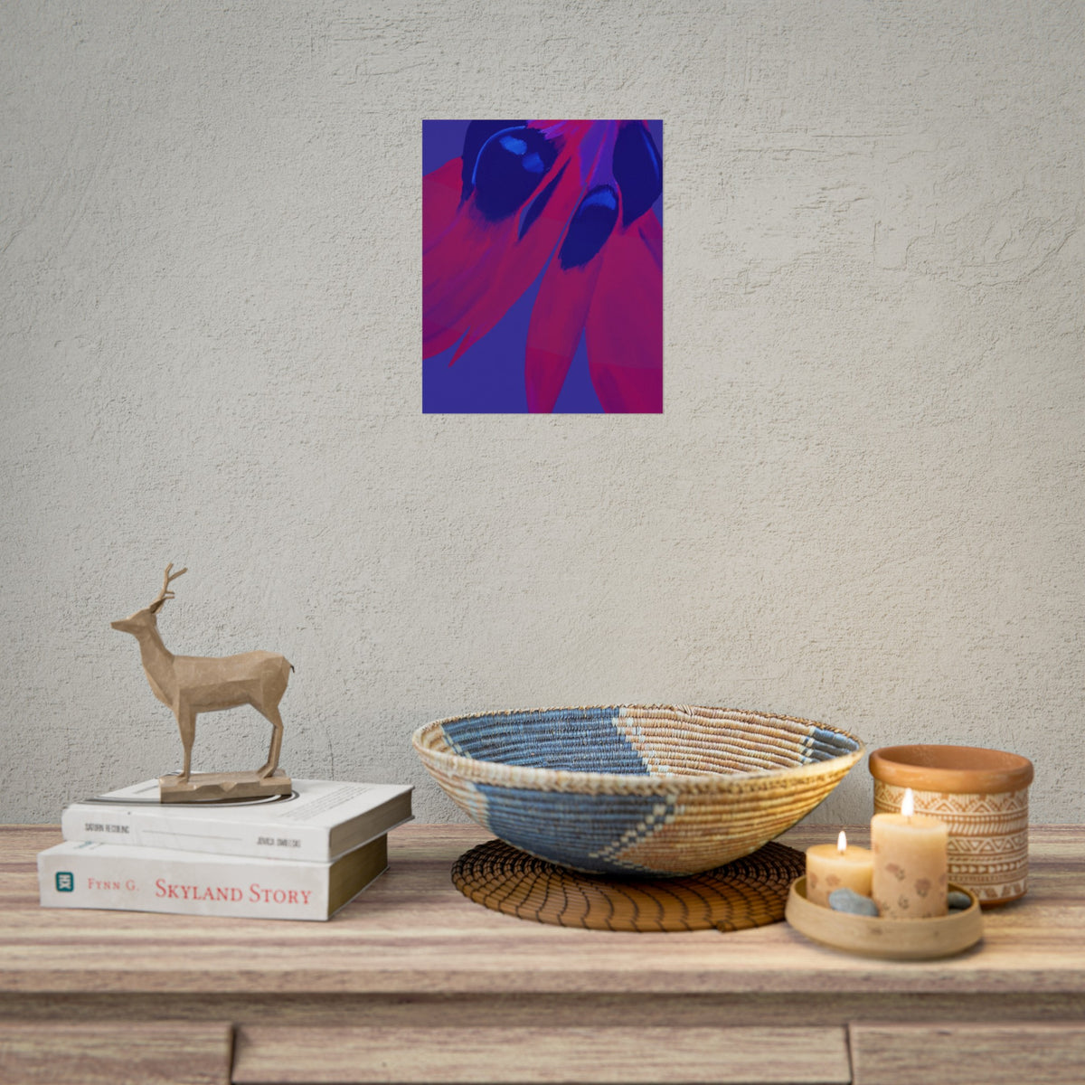 SUNSET DESERT PEA PRINT
