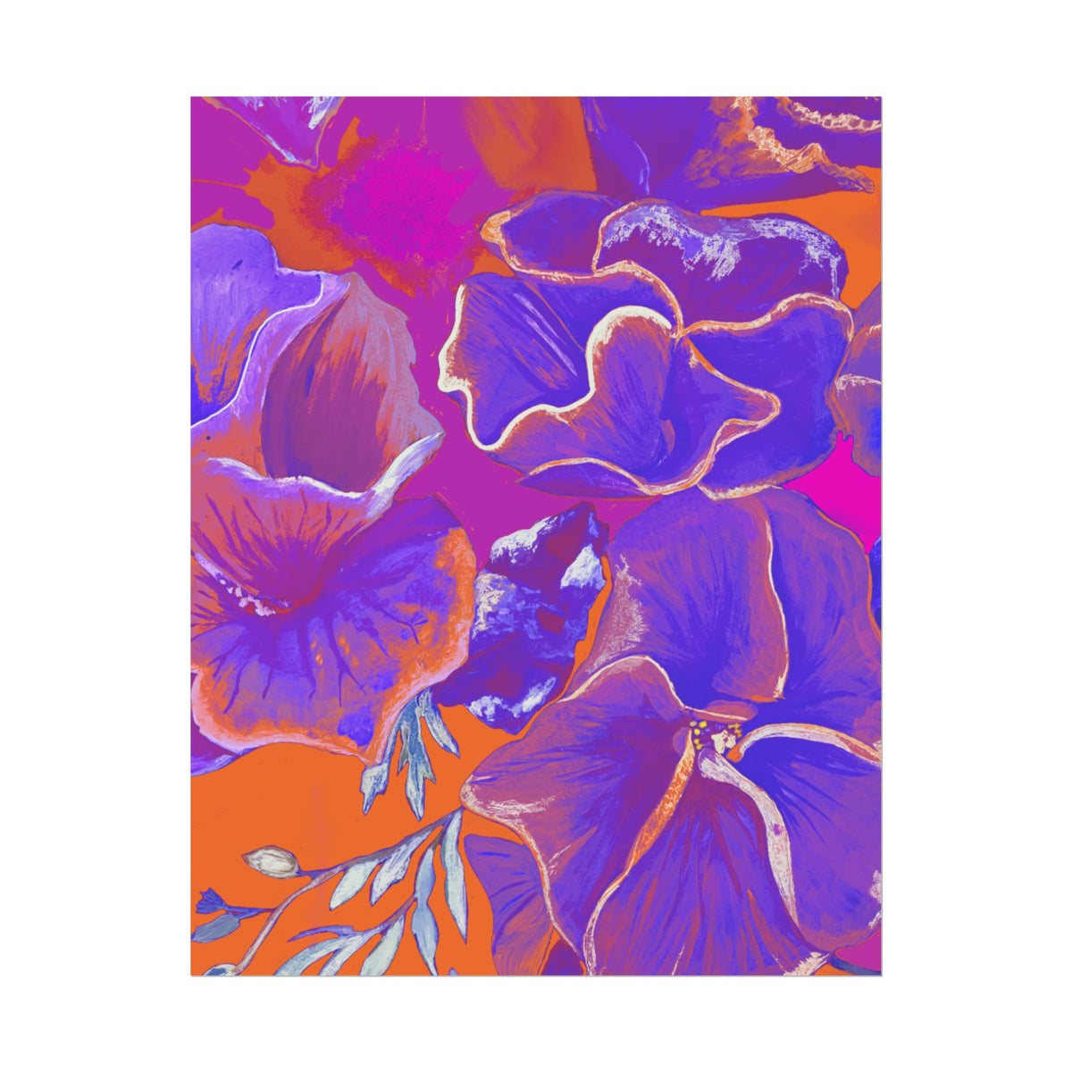 SUNSET FLOWERS PRINT
